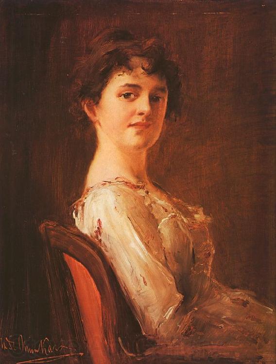 Mihaly Munkacsy Portrait of a Woman Norge oil painting art